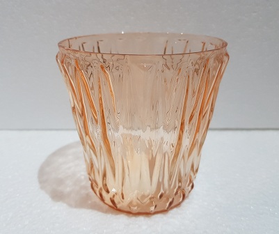 Glass Coloured Cup Shaped Tea Light Candle  8x8x8cm