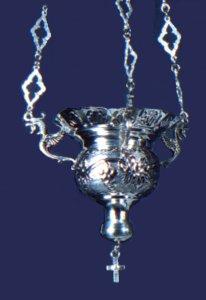 Byzantine Style No.3 Silver 950 Hanging Oil Candle