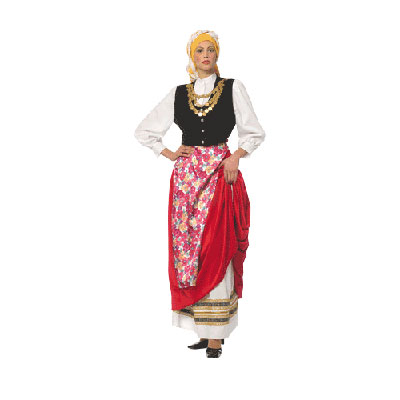 Cefalonian Female Traditional Dance Costume