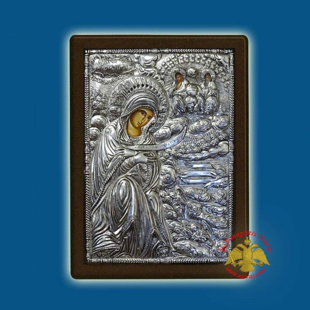 Holy Virgin Mary Theotokos Iamatiki Silver Holy Icon