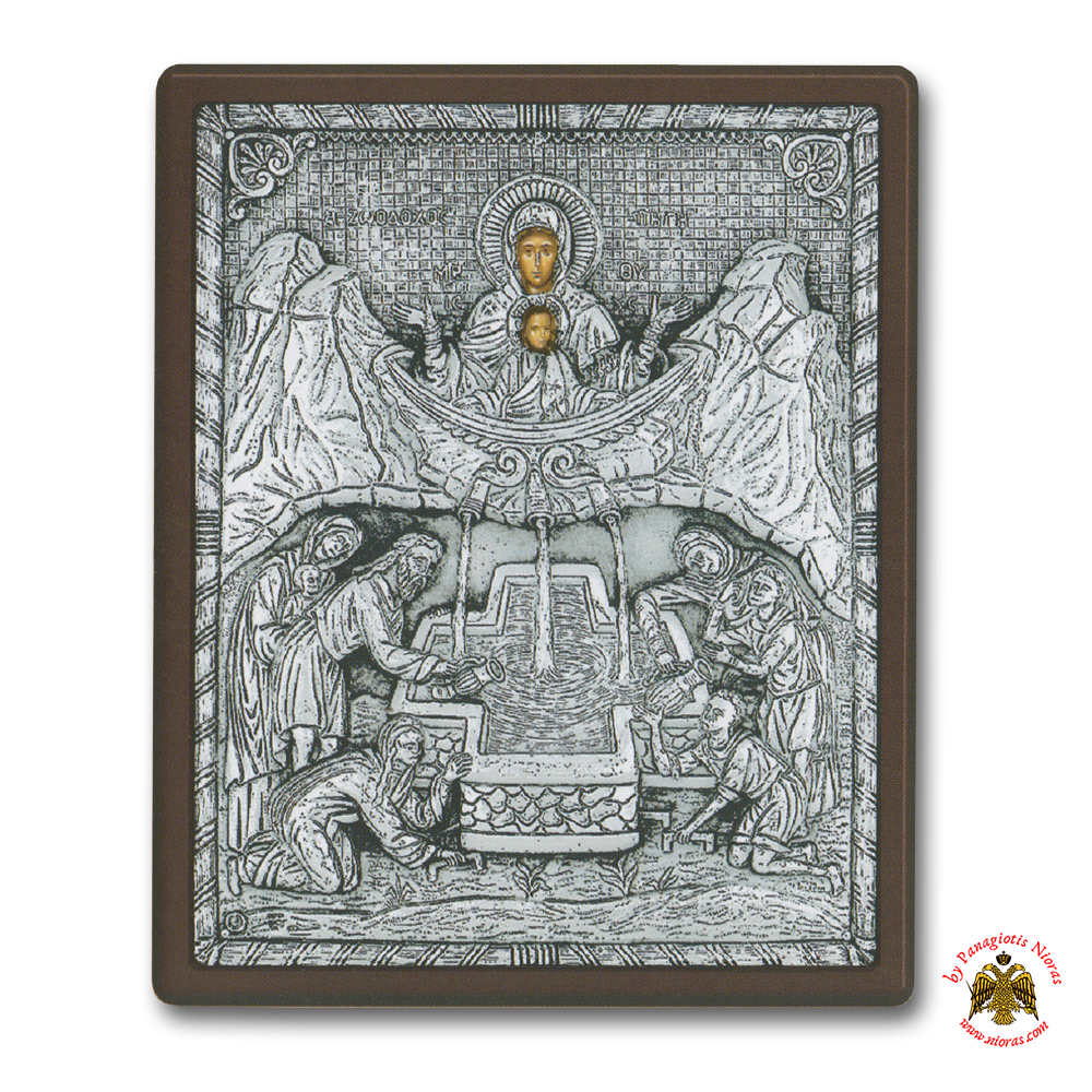 Life-giving Spring Silver Holy Icon