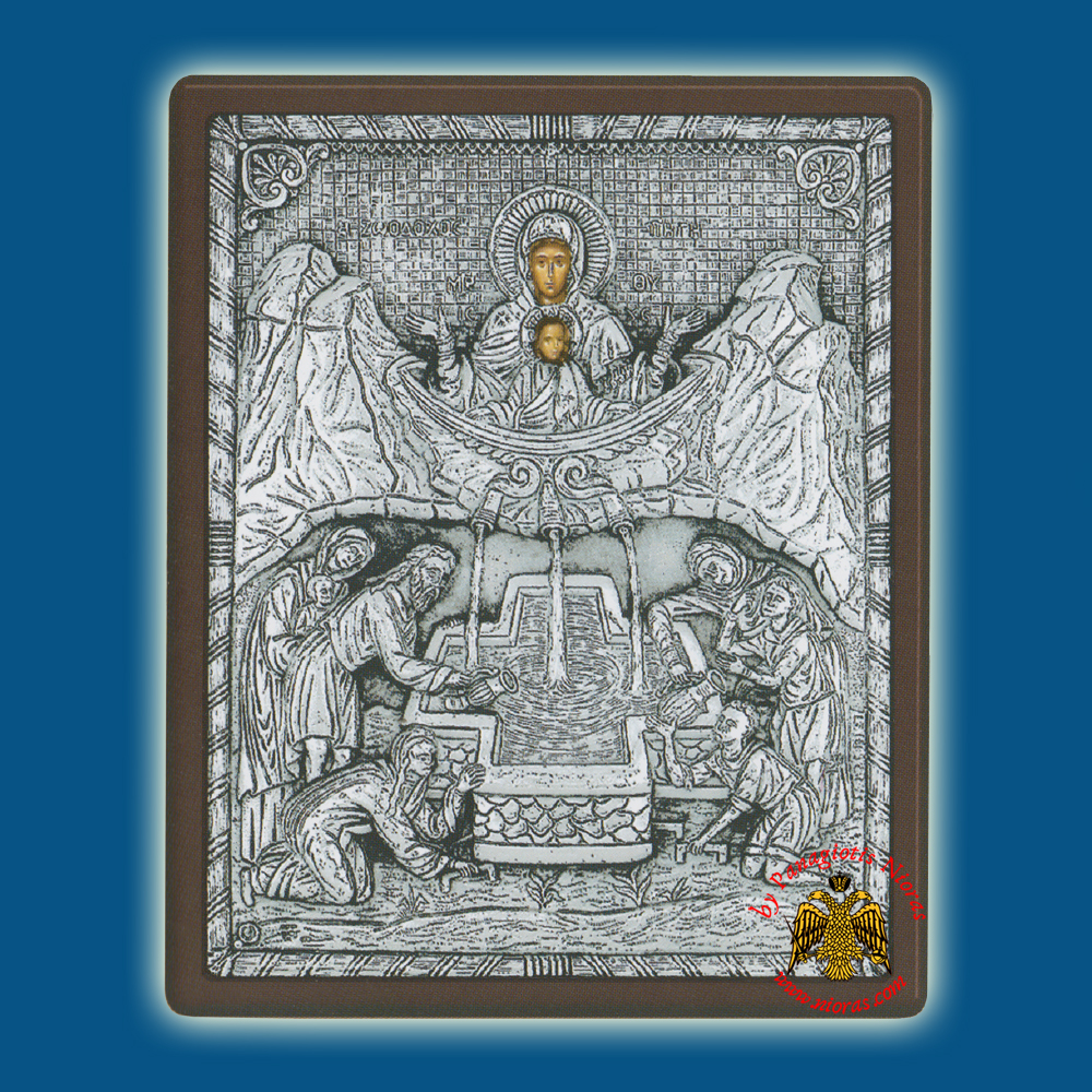 Life-giving Spring Silver Holy Icon