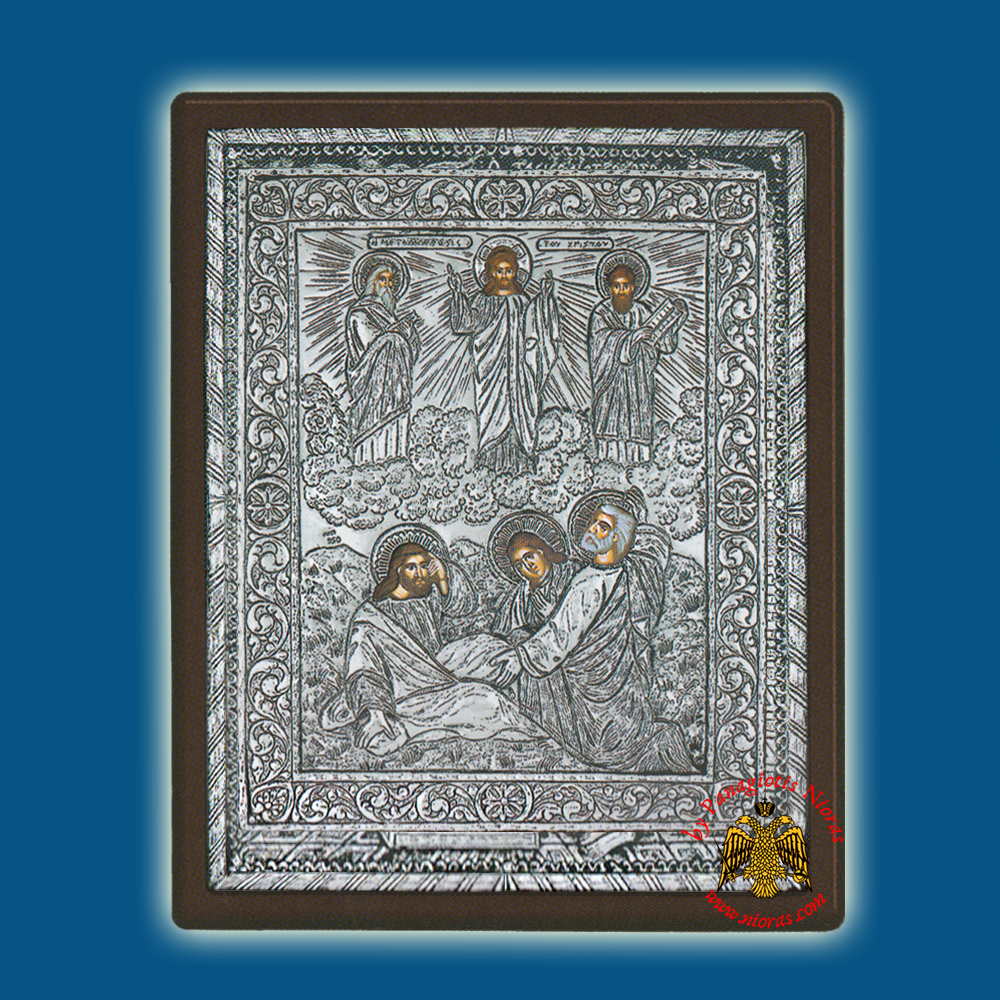 Christ The Transfiguration Silver Holy Icon