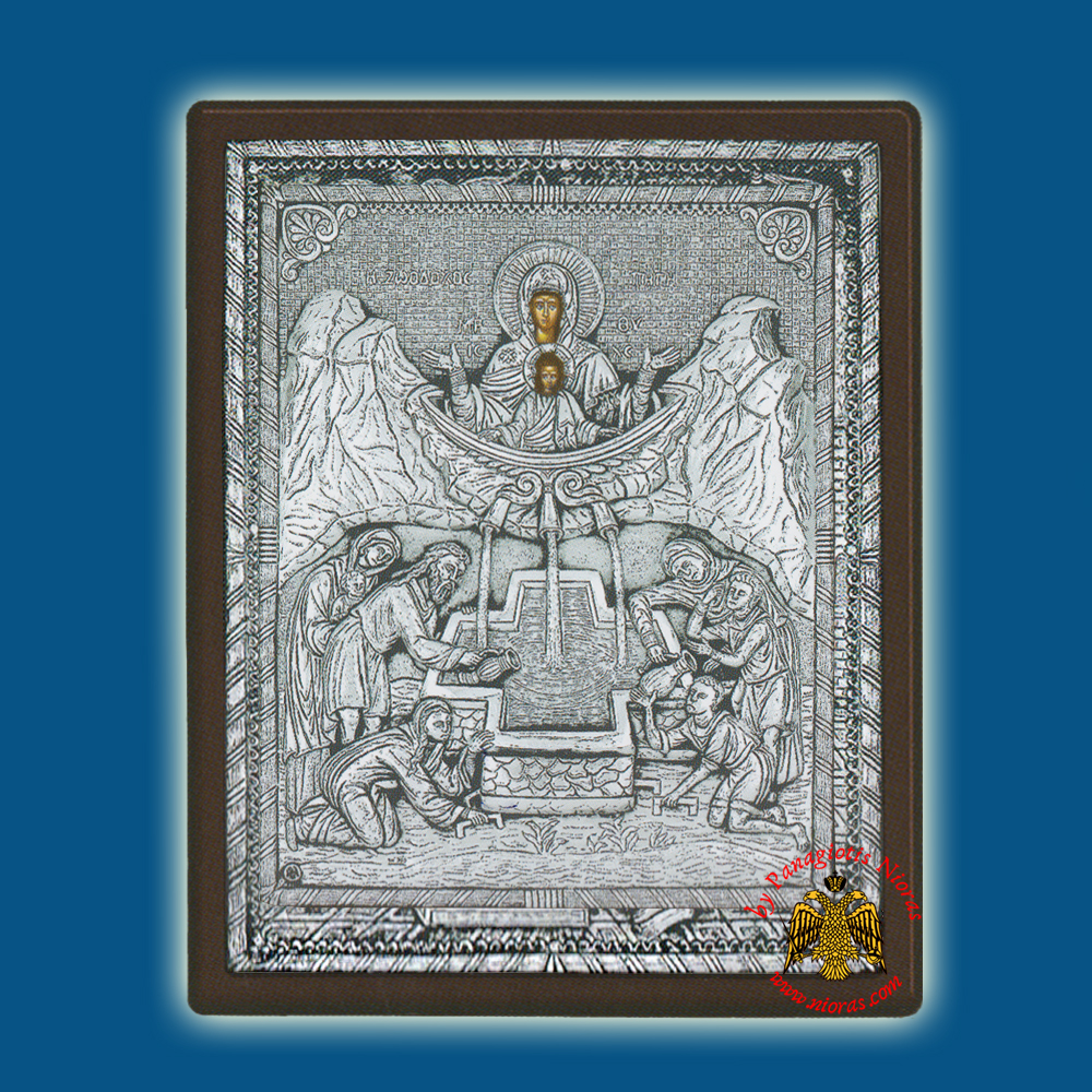 Life Giving Spring Silver Holy Icon