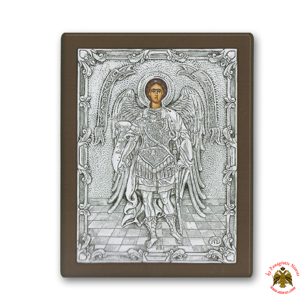 Saint Michael Archangel Silver Holy Icon