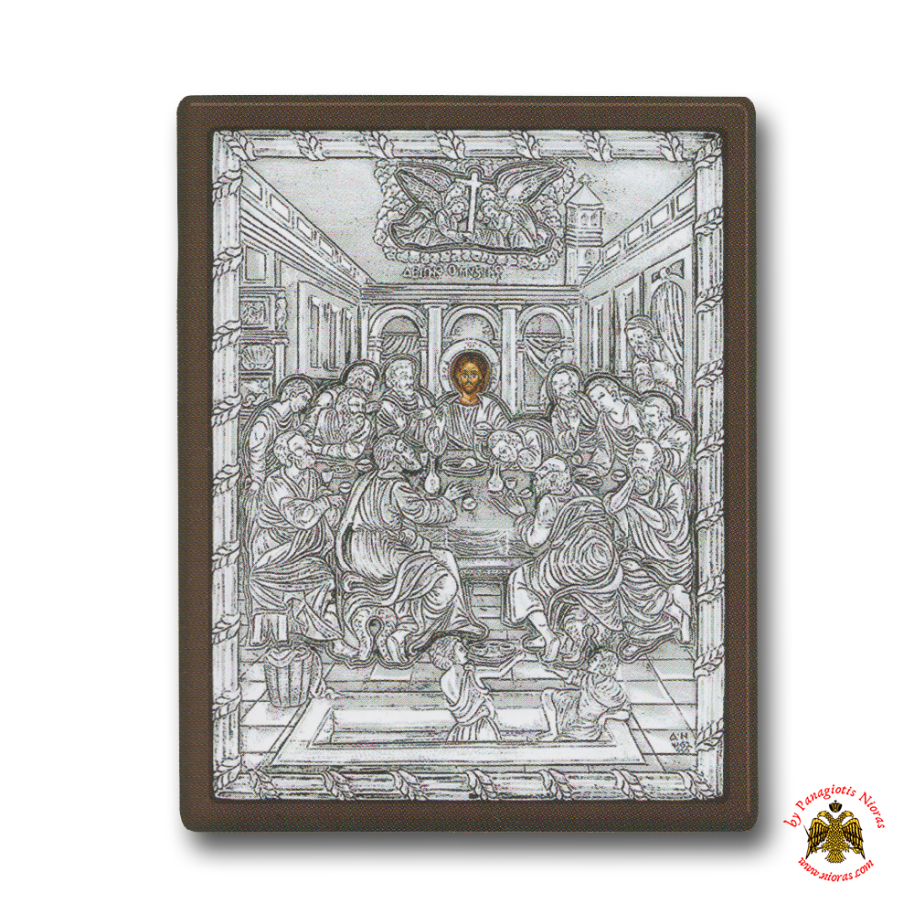 Last Supper Silver Holy Icon