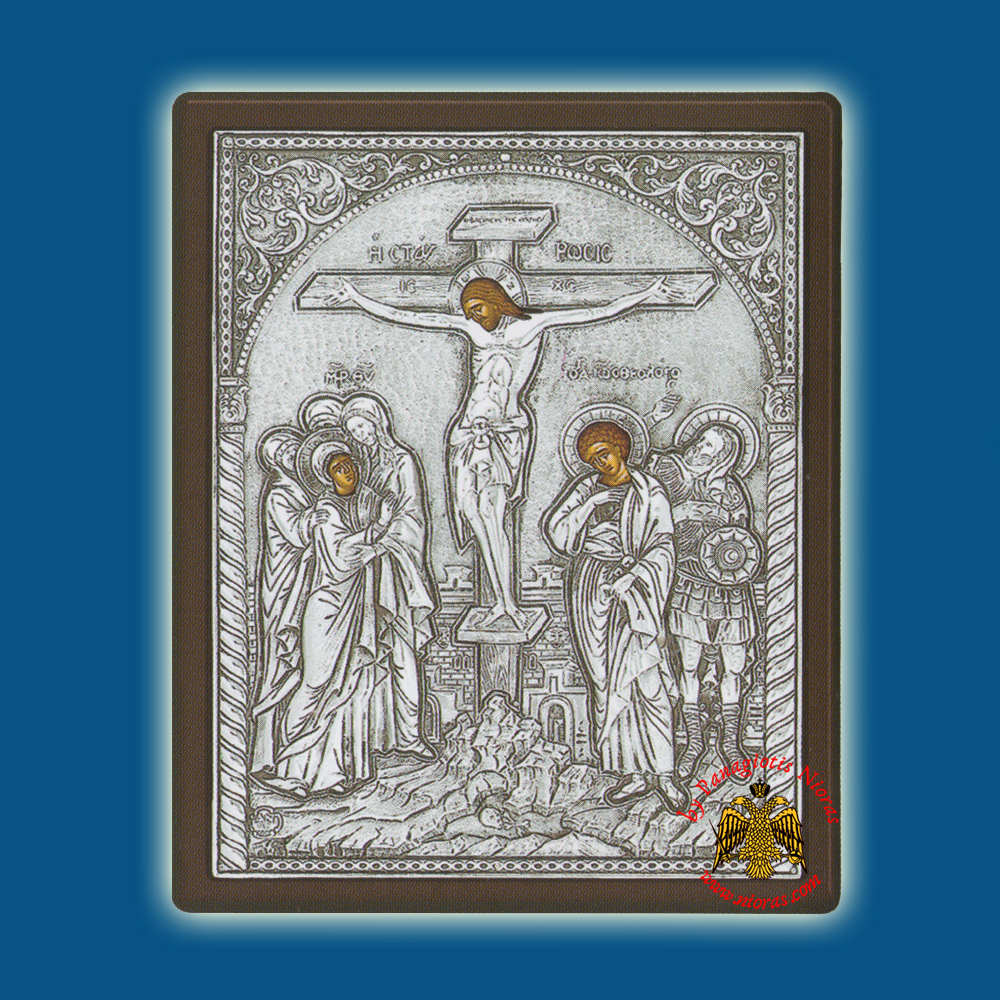 The Crucifixion Silver Holy Icon