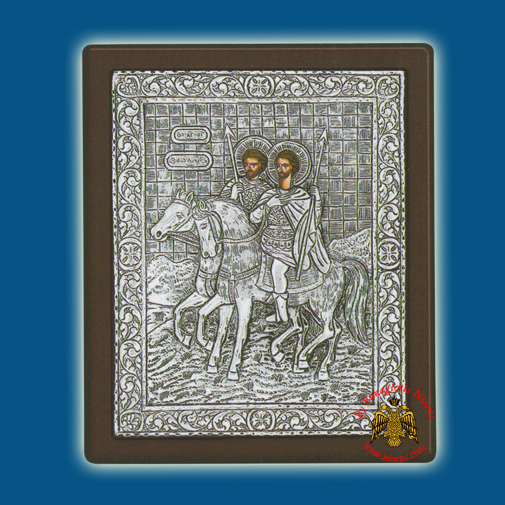 Saints Theodoroi Silver Holy Icon