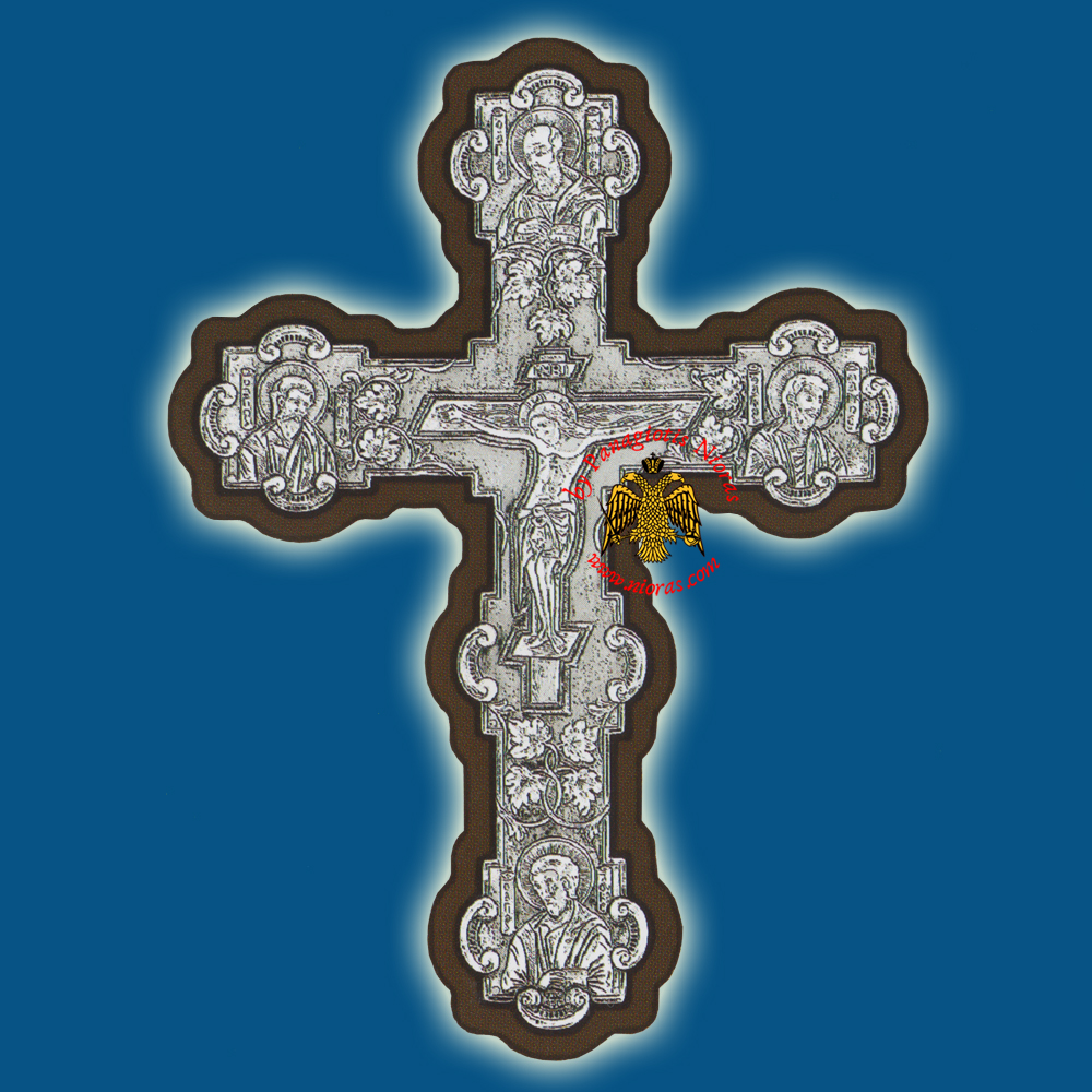 Byzantine Style Orthodox Silver 925 Cross