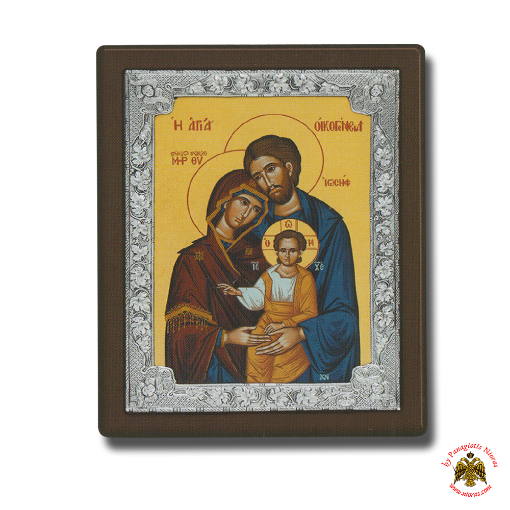 Holy Family Silver Holy Icon