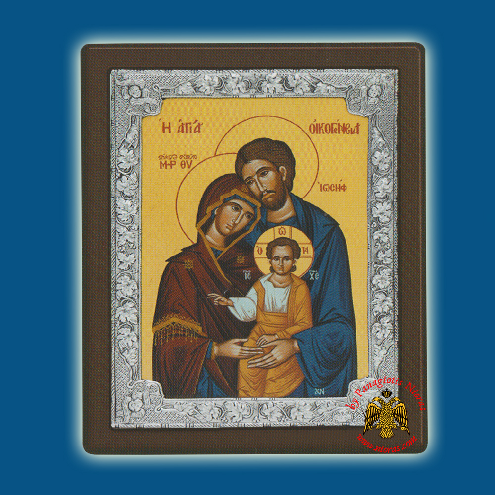 Holy Family Silver Holy Icon