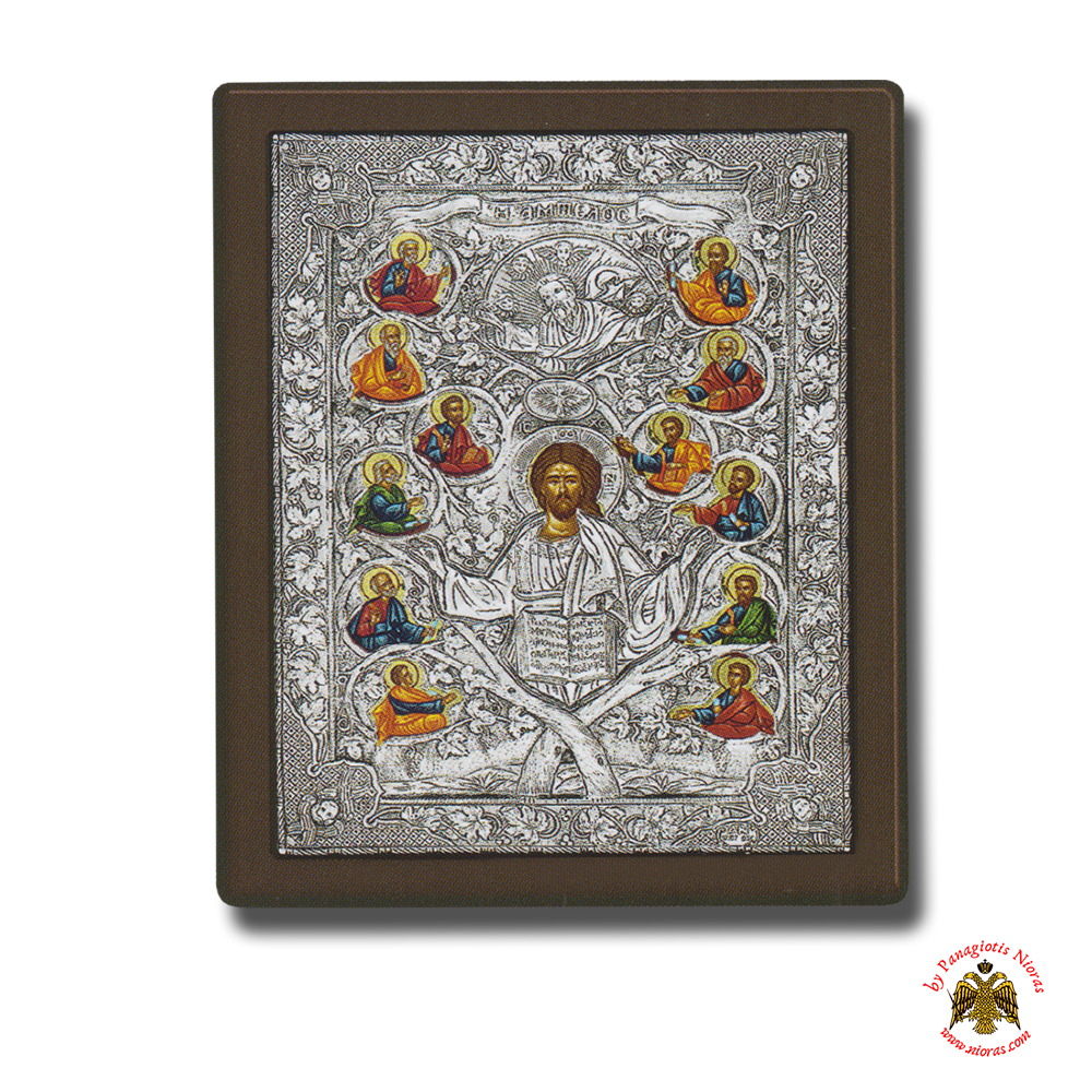 Christ Ambelos Hagiography Silver Holy Icon B