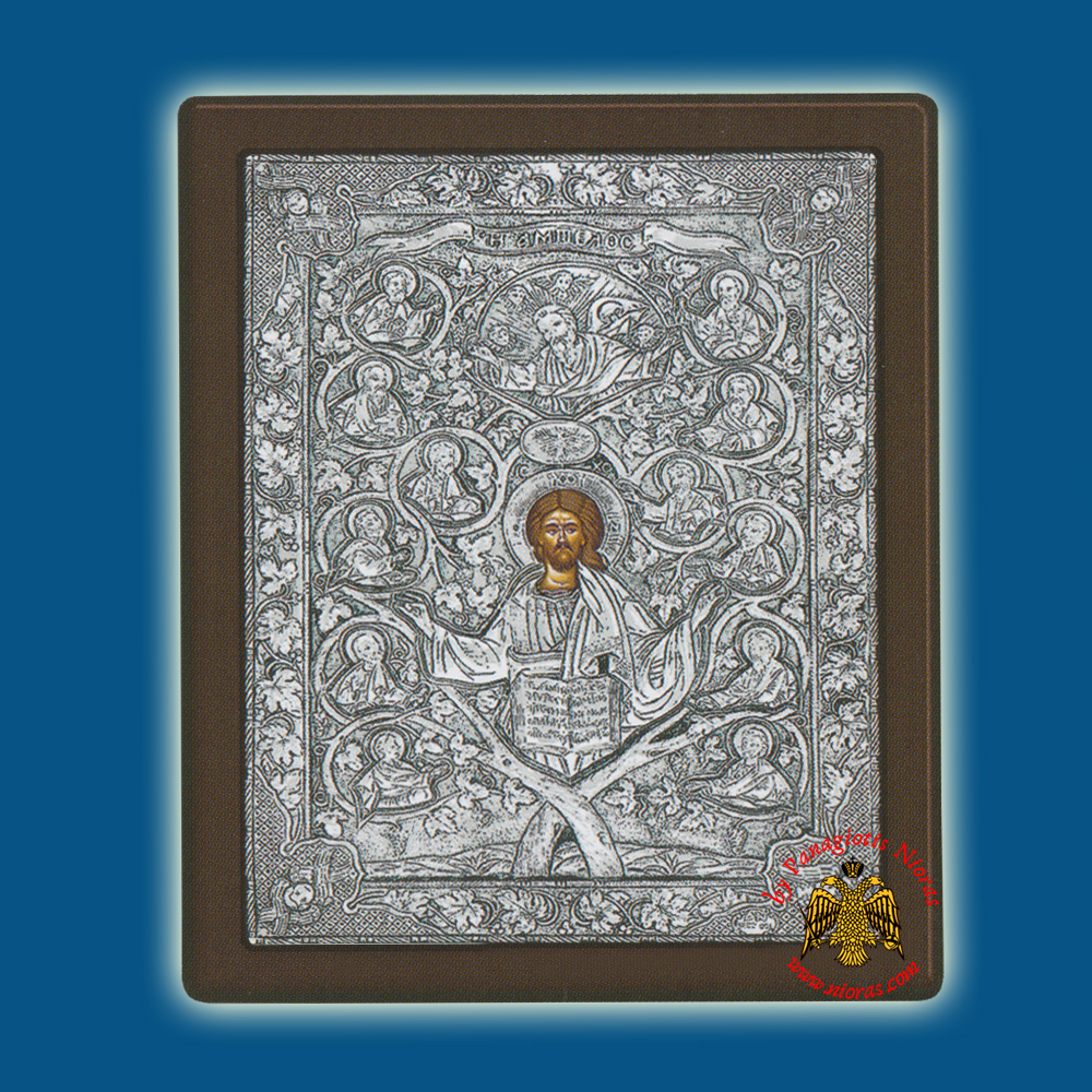 Christ Ambelos Silver Holy Icon