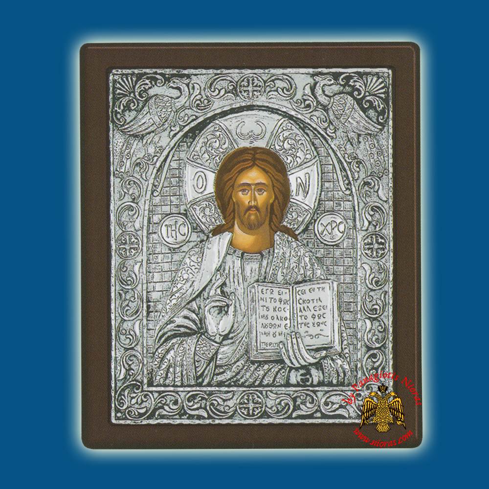 Christ Eulogon Silver Holy Icon