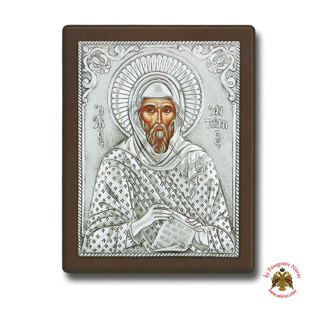 Saint Anthony Silver Holy Icon