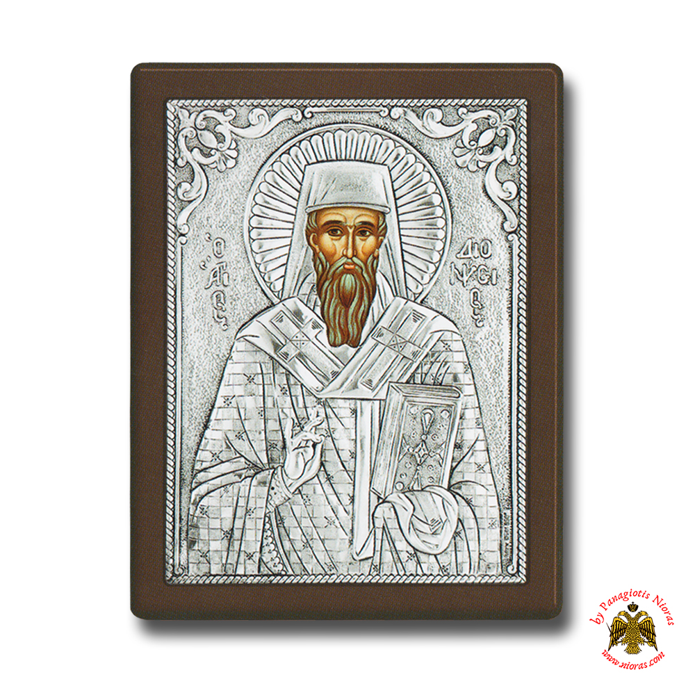 Saint Dionisios Silver Holy Icon