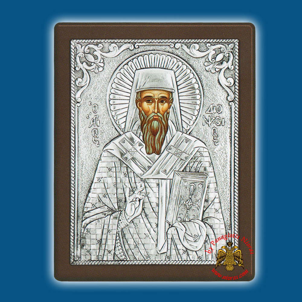 Saint Dionisios Silver Holy Icon