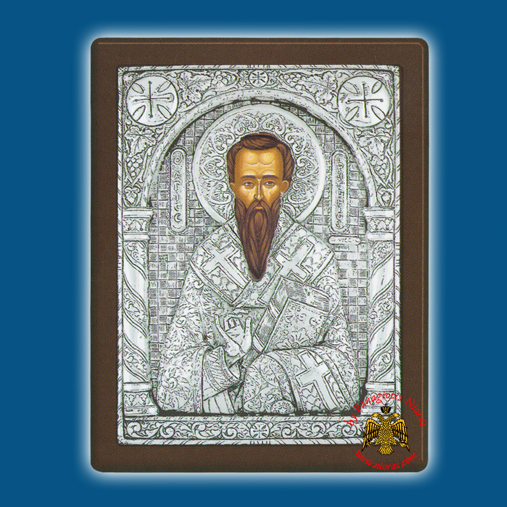 Saint Gregory Silver Holy Icon
