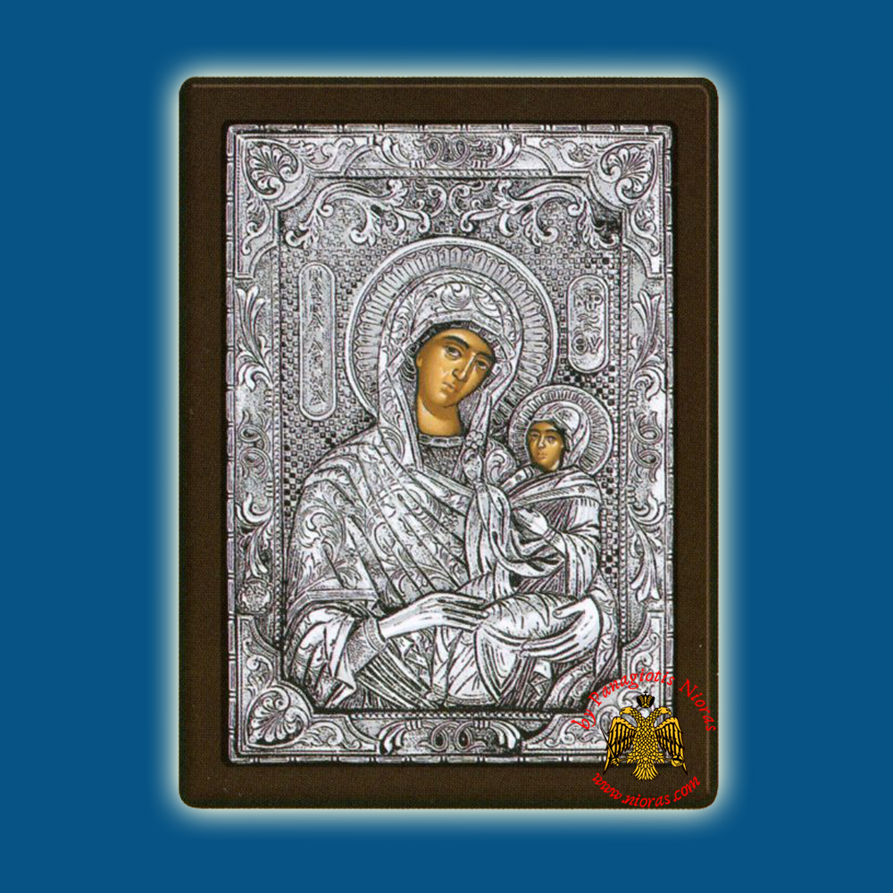Saint Anna the Mother of Theotokos Silver Icon