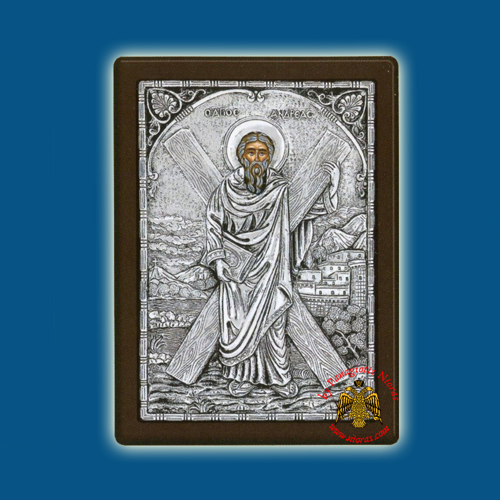 Saint Andrew the Apostle Silver Holy Icon