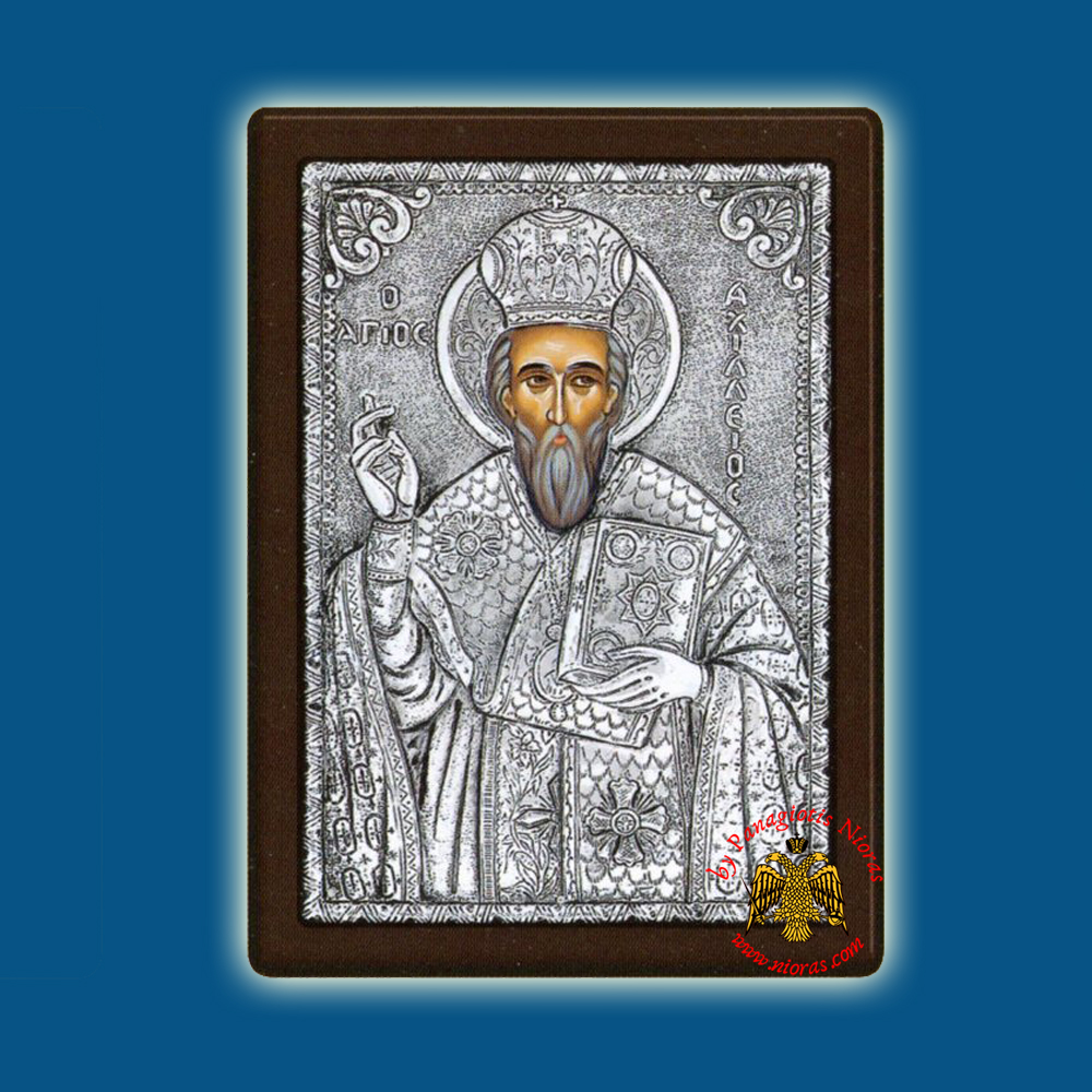Saint Achillios Silver Holy Icon