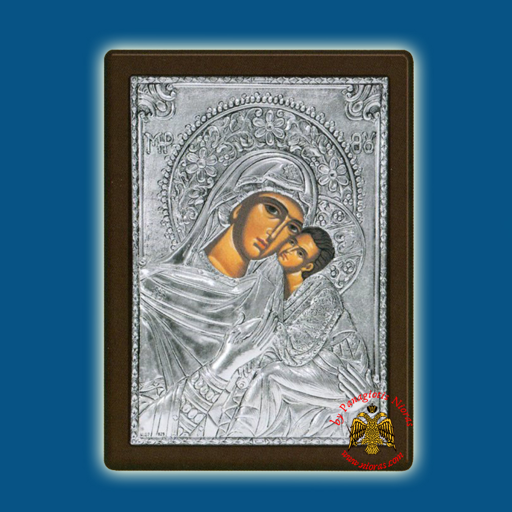Holy Virgin Mary Theotokos Vrefokratousa Silver Holy Icon