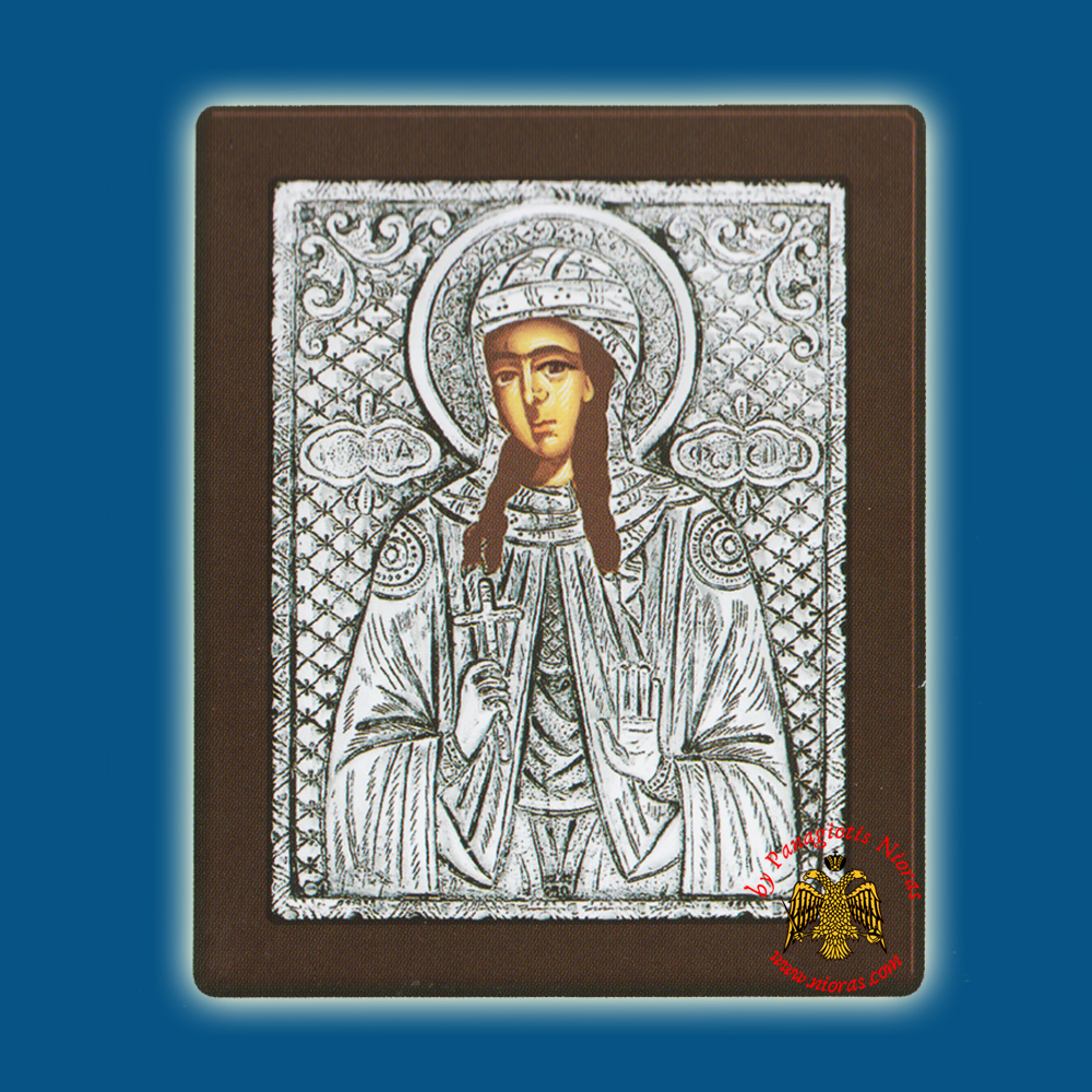 Saint Fotini Silver Holy Icon