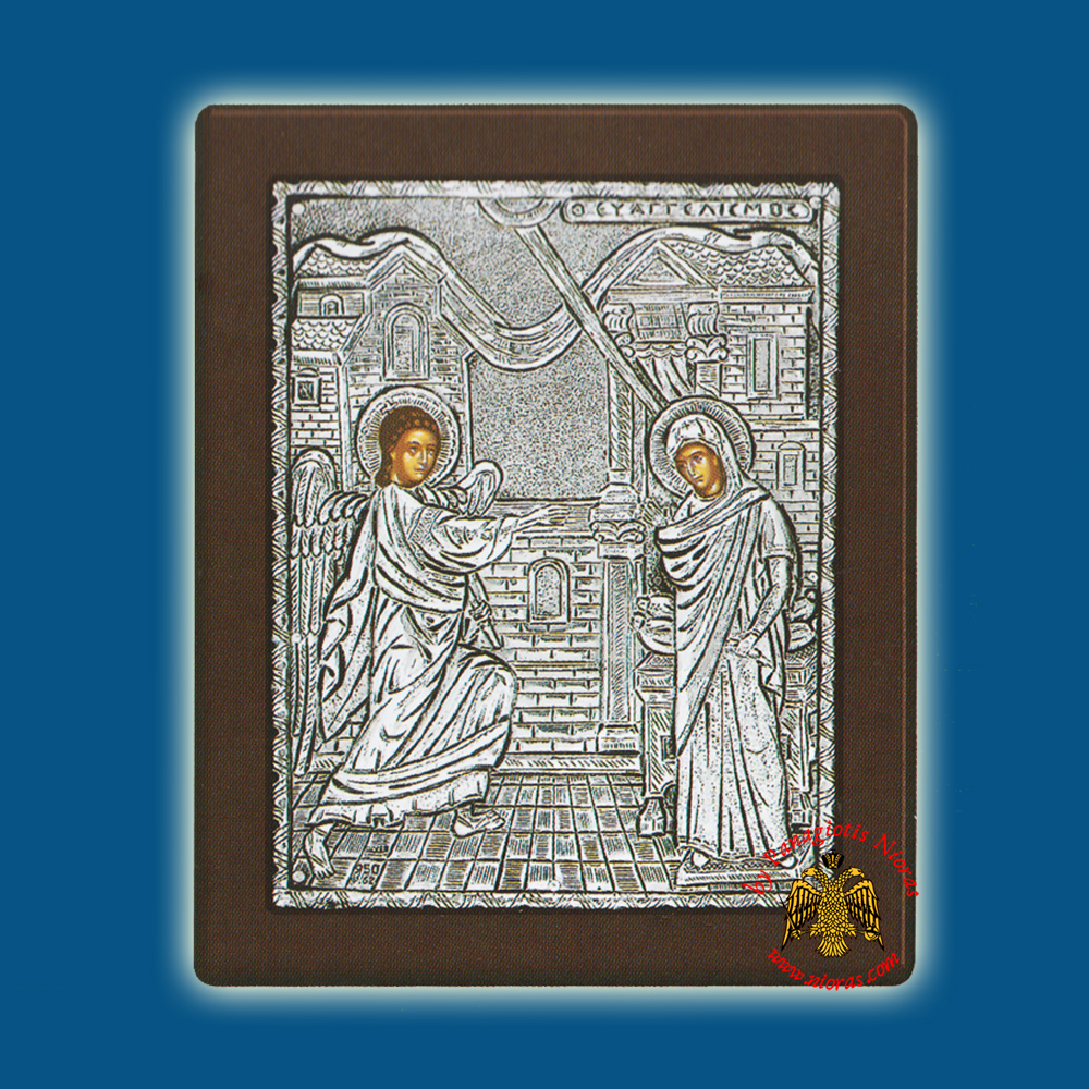 The Annunciation Silver Holy Icon