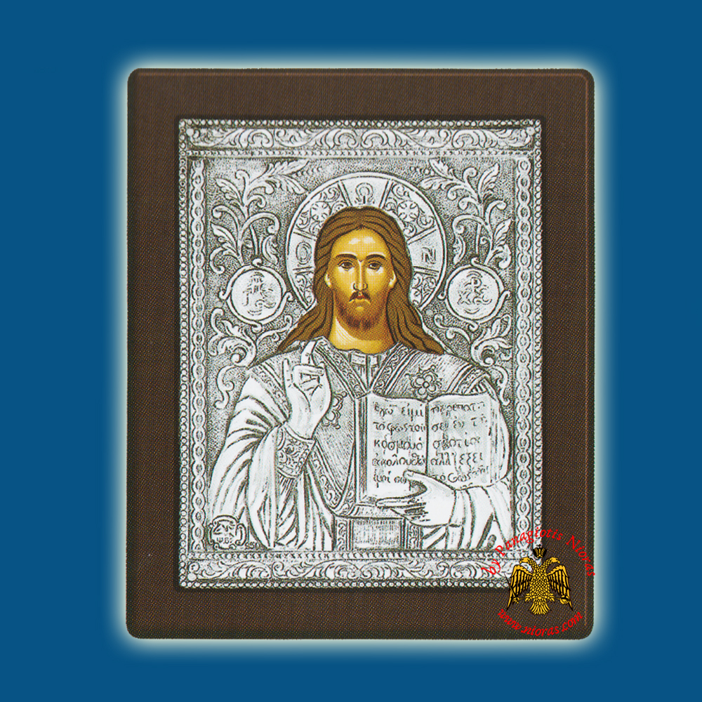 Christ Pantocrator Silver Holy Icon