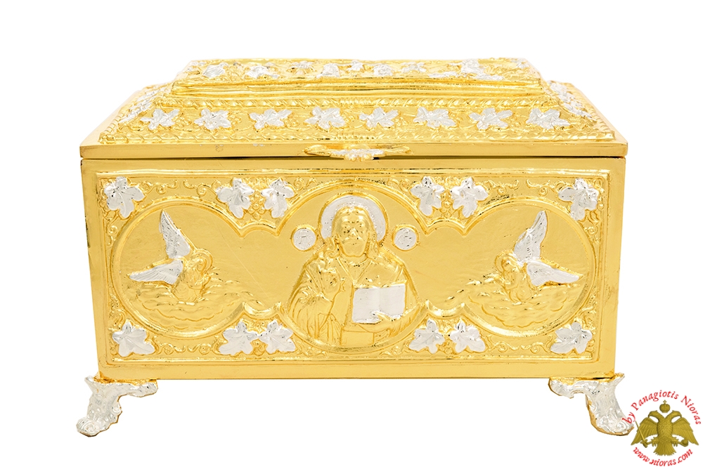 Reliquary or Relics Box - Tabernacle B' Gold Silver Plated