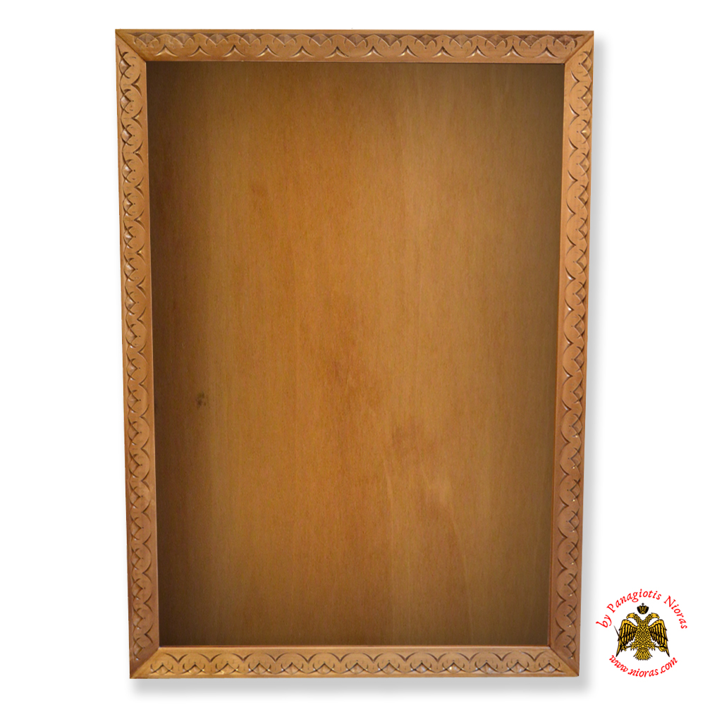 Orthodox Wood Carved Frame with Glass