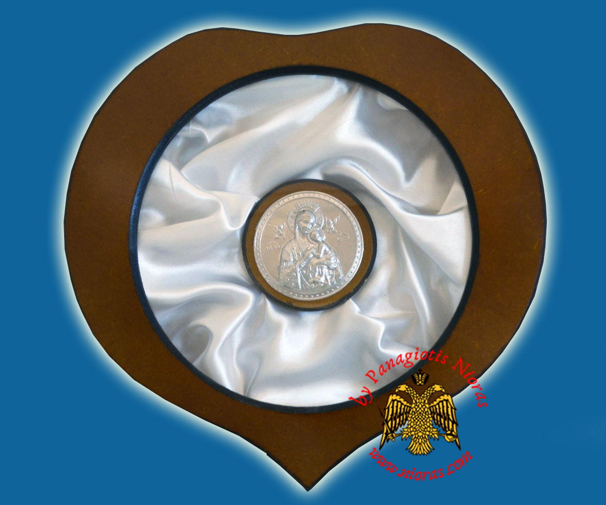 Wedding Crown Case Heart Design Brown Color