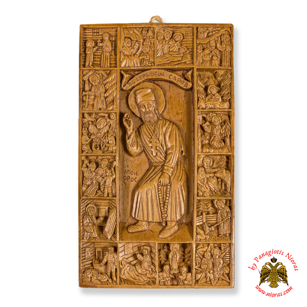 Icon From BeeWax Saint Seraphim