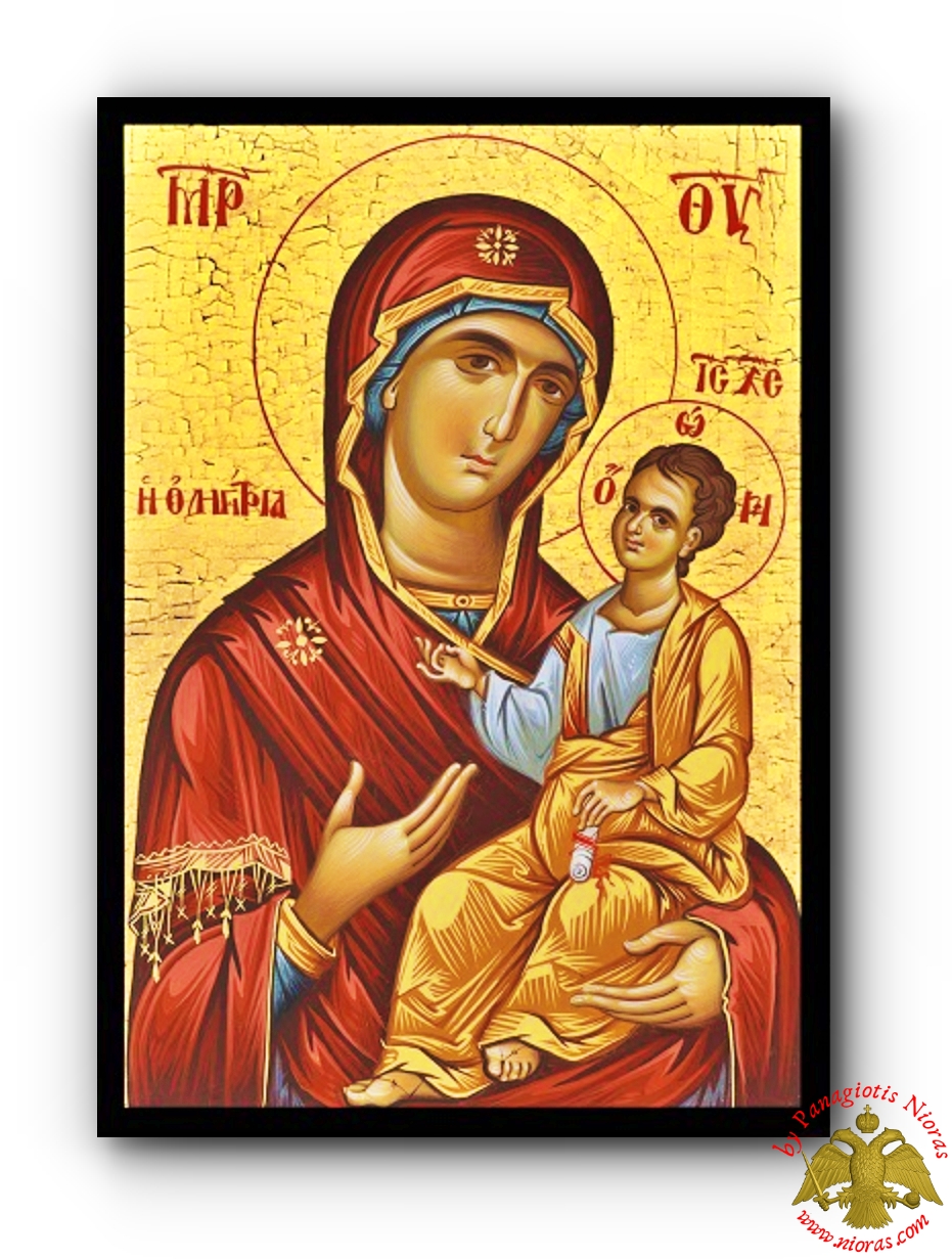 Byzantine Wooden Icon Hodegetria