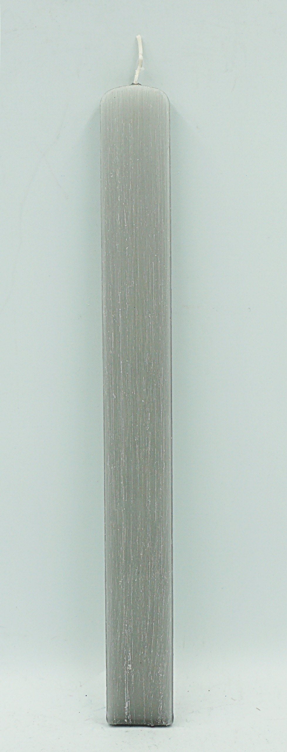 Αρωματική Πασχαλινή Λαμπάδα Πλακέ Γκρι 29cm SET OF 2