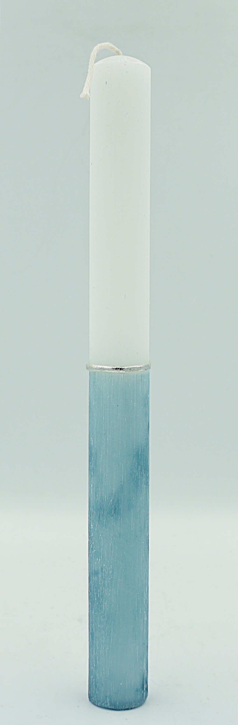 Αρωματική Πασχαλινή Λαμπάδα Κυλινδρικη Μισή Σιελ 25cm SET OF 2