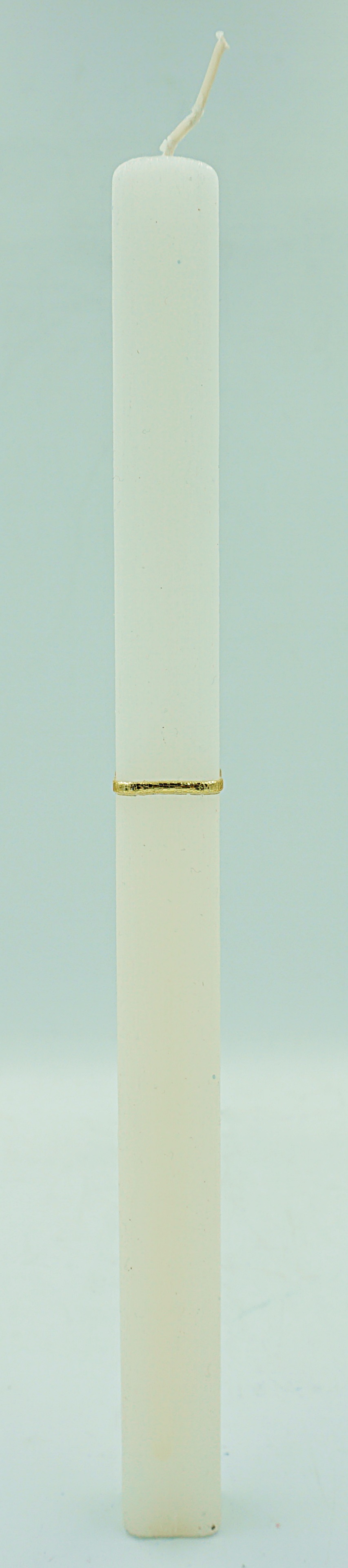 Αρωματική Πασχαλινή Λαμπάδα Τετράγωνη Μισή Εκρου 29cm SET OF 2