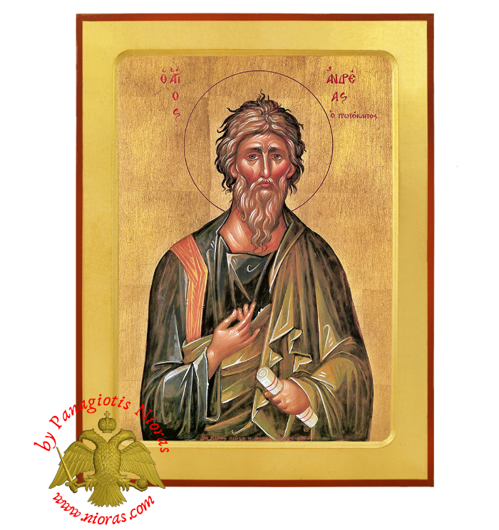 Saint Andrew Apostle Byzantine Wooden Icon