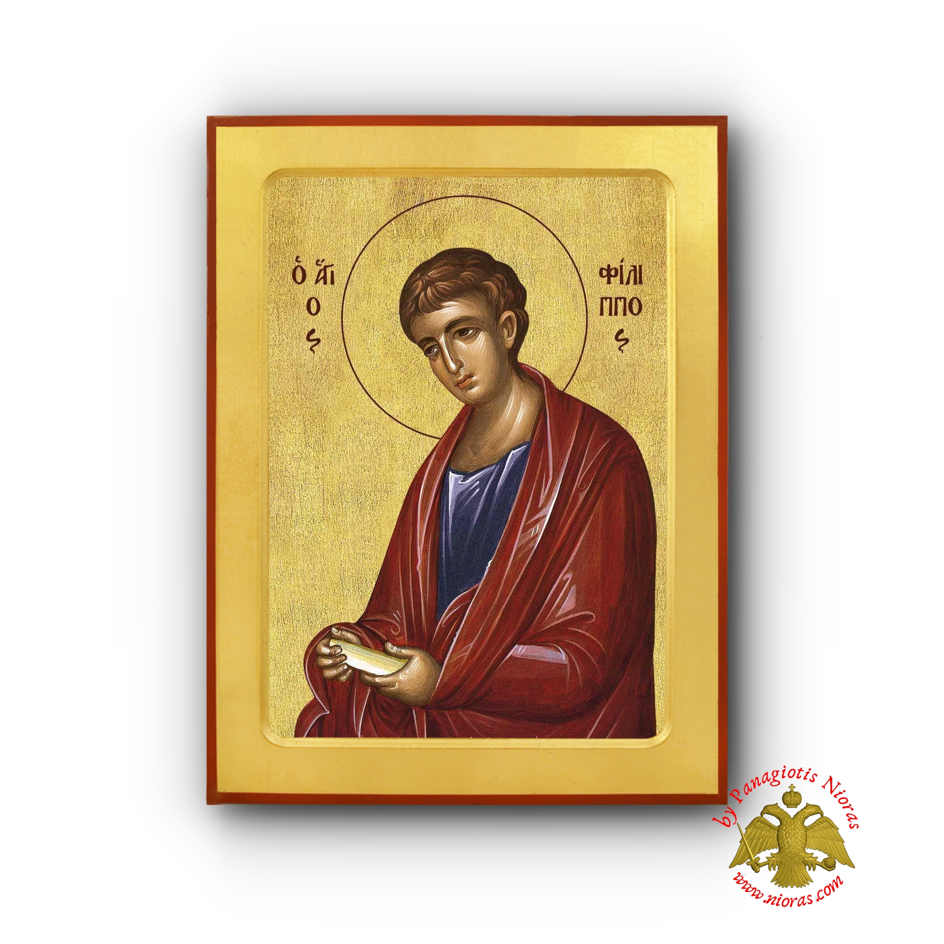 Philip the Apostle Byzantine Wooden Icon