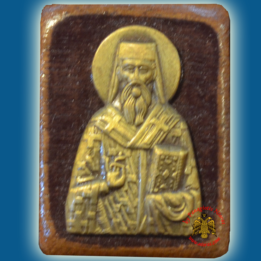 Wooden Orthodox Icon Saint Dionysios of Zakynthos Mangetic or Hanging