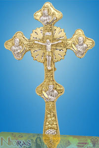 Orthodox Blessing Cross Double Sided Byzantine Style