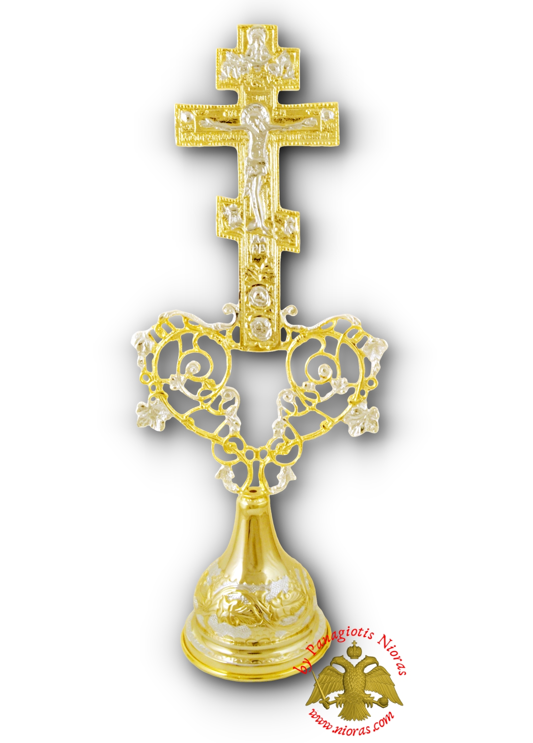 Russian Style Blessing Cross 43x16cm with Standing Base