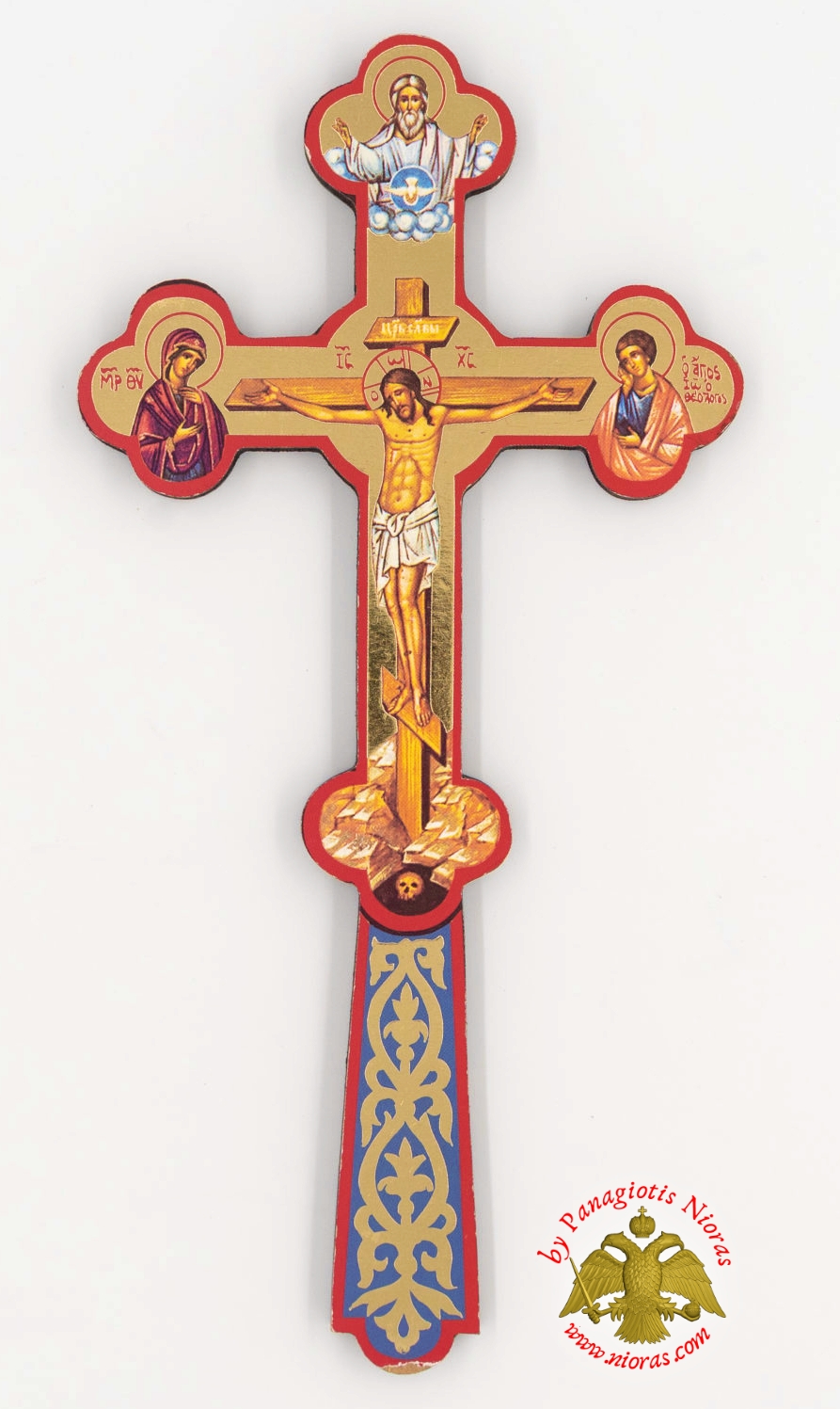 Blessing Cross Byzantine Paper Image 10x21cm