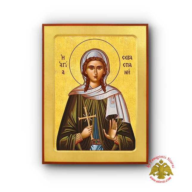 Saint Sebastiane Wooden Byzantine Holy Icon