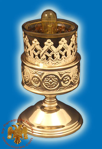 Metal Design A Electric Standing Oil Candle Gold Plated
