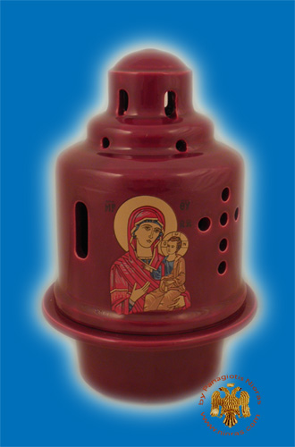Ceramic Oil Candle Design Byzantine Burqundy