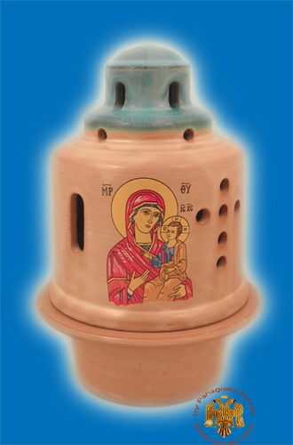 Ceramic Oil Candle Design Byzantine Turquoise