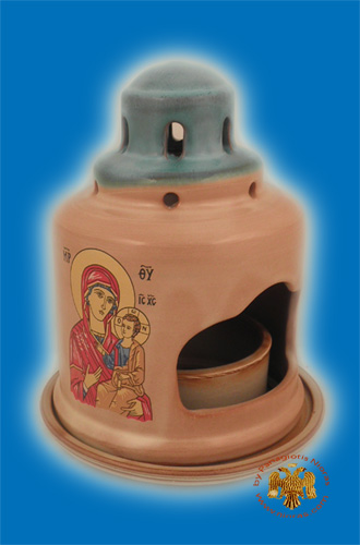 Ceramic Oil Candle Design E Turquoise