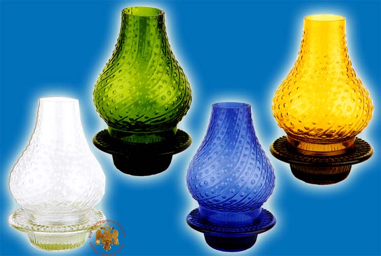 Standing Glass Oil Candle Classic Style