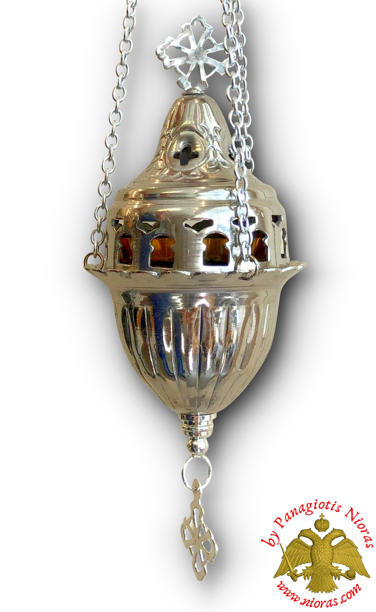 Aluminium Hanging Oil Metal Candle Silver With Lid